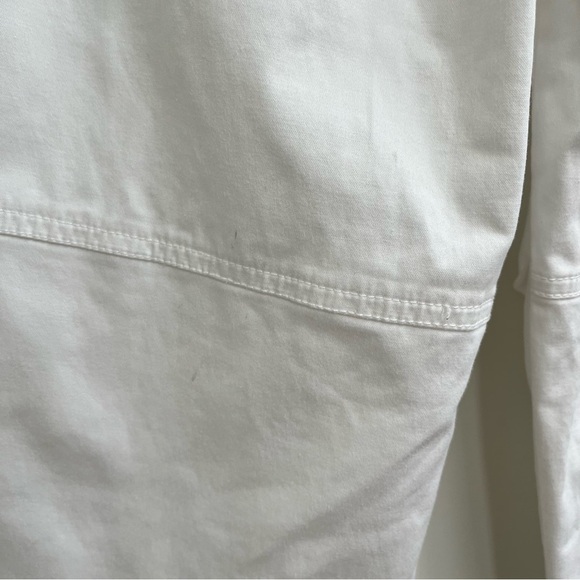 Free people movement white wide leg pull on pants exposed elastic waist band M - Picture 13 of 15